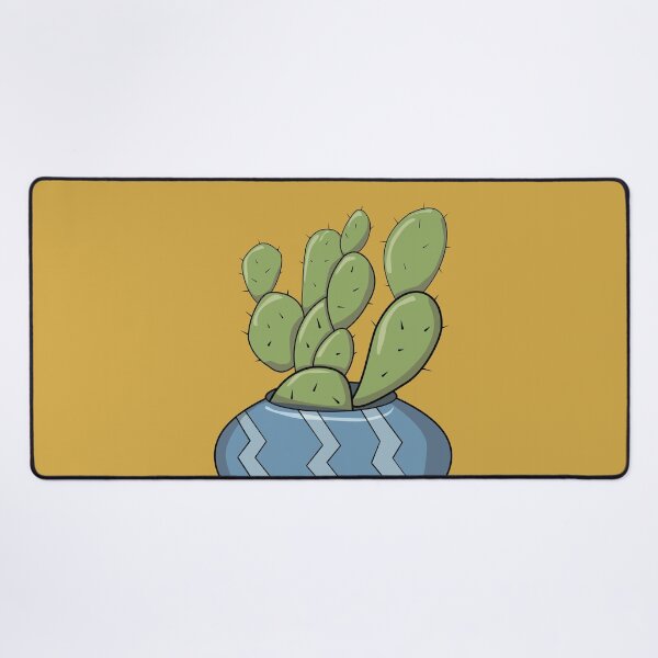 Item preview, Minimalist Bunny Ear Cactus Cute Potted Desert Plant Art designed and sold by Plookiss.