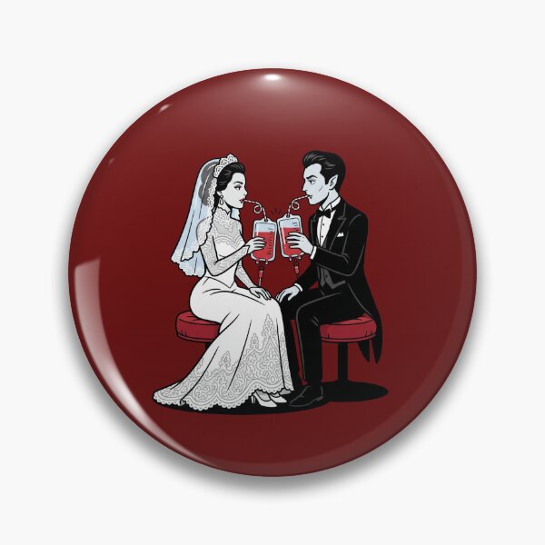 Item preview, Vampire Bride And Groom Toasting designed and sold by Rare By Hero.