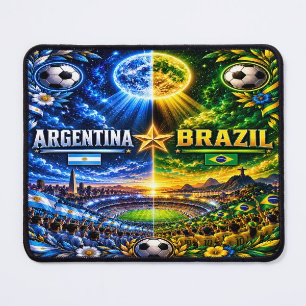 Item preview, South American Icons Buenos Aires to Rio Landscape / Argentina Brazil stadium art illustration designed and sold by Nexus Space.