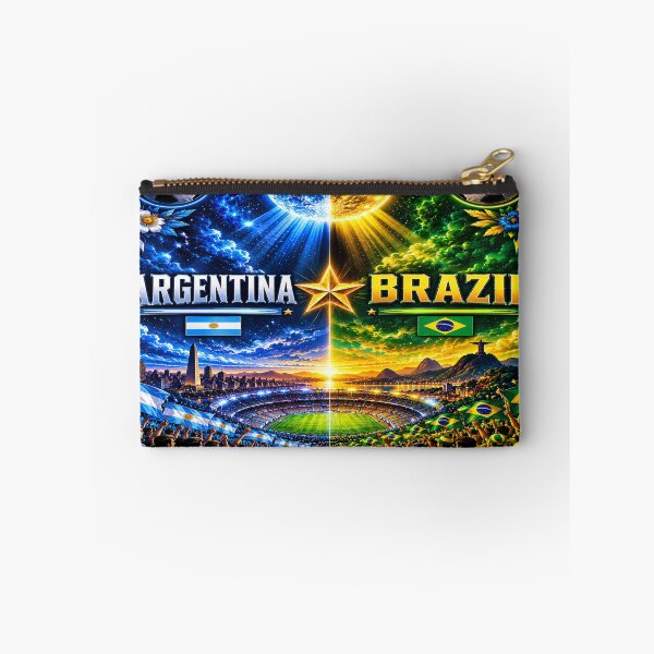 Item preview, South American Icons Buenos Aires to Rio Landscape / Argentina Brazil stadium art illustration  designed and sold by Nexus Space.