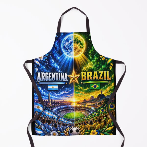 Item preview, South American Icons Buenos Aires to Rio Landscape / Argentina Brazil stadium art illustration designed and sold by Nexus Space.