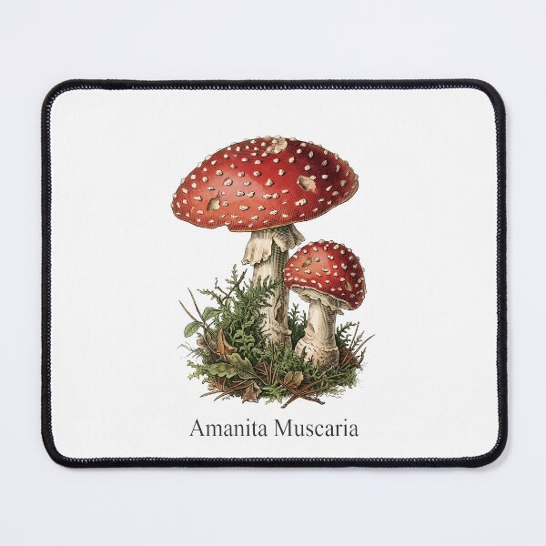Item preview, Amanita Muscaria Vintage Botanical Illustration designed and sold by Sekla-Studio.