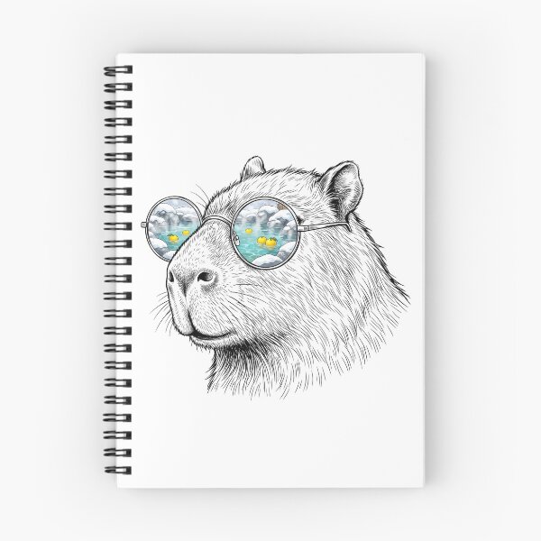 Item preview, Capybara Hot Spring Yuzu Sunglasses Reflection designed and sold by Bad-Decisions-Designs.