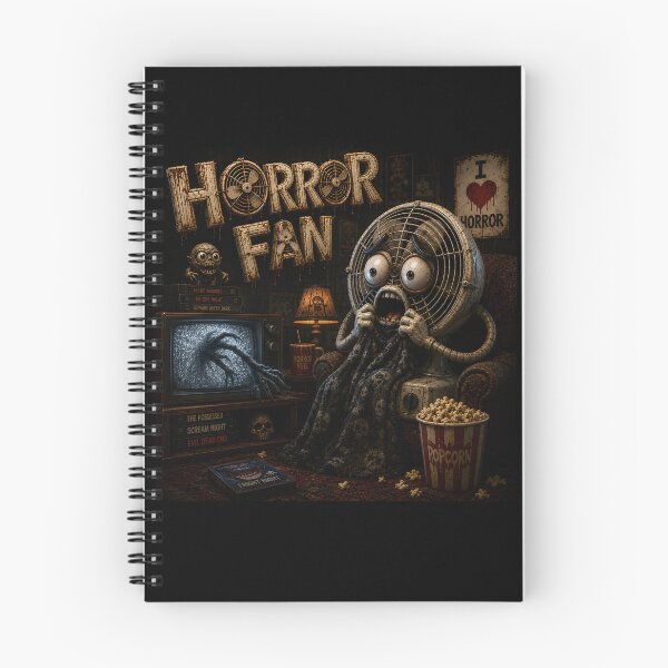 Item preview, Horror Fan - Funny Scared Fan Monster Watching Horror Movies Scene designed and sold by HorrorWorldWeb.