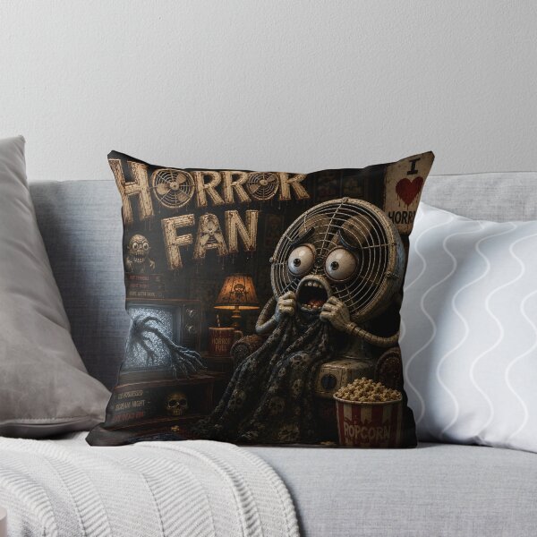 Item preview, Horror Fan - Funny Scared Fan Monster Watching Horror Movies Scene designed and sold by HorrorWorldWeb.