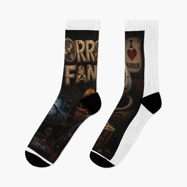 Item preview, Horror Fan - Funny Scared Fan Monster Watching Horror Movies Scene designed and sold by HorrorWorldWeb.