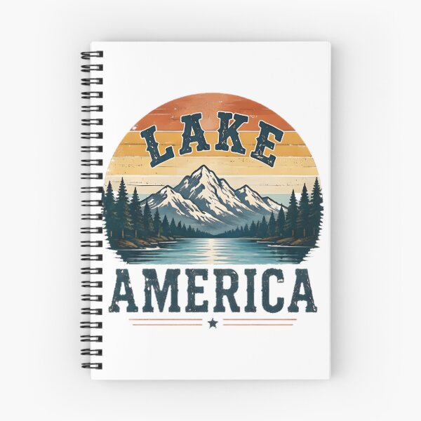 Item preview, Scenic Lake America Landscape Nature Illustration Design designed and sold by shahroozj.