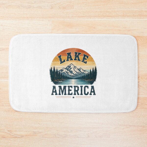 Item preview, Scenic Lake America Landscape Nature Illustration Design designed and sold by shahroozj.