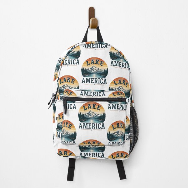 Item preview, Scenic Lake America Landscape Nature Illustration Design designed and sold by shahroozj.