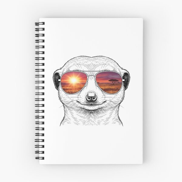 Item preview, Meerkat Savanna Sunset Sunglasses Reflection designed and sold by Bad-Decisions-Designs.