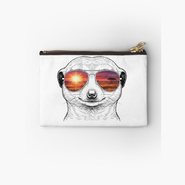 Item preview, Meerkat Savanna Sunset Sunglasses Reflection designed and sold by Bad-Decisions-Designs.