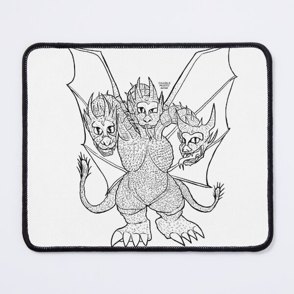 Item preview, Chibi King Ghidorah 1991 Lineart designed and sold by DMDigitalManus.