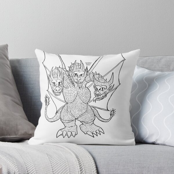 Item preview, Chibi King Ghidorah 1991 Lineart designed and sold by DMDigitalManus.