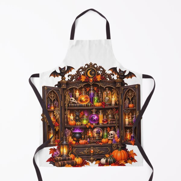 Item preview, Moonlit Witch's Cabinet – Magical Potions & Autumn designed and sold by Clothes With Smiling Animals Walt Gral.