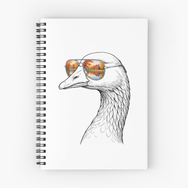 Item preview, Goose Autumn Lake Shades Reflection designed and sold by Bad-Decisions-Designs.
