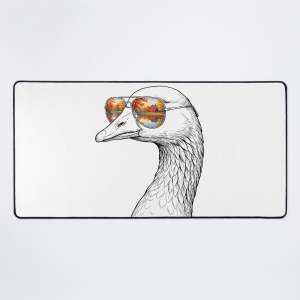 Item preview, Goose Autumn Lake Shades Reflection designed and sold by Bad-Decisions-Designs.