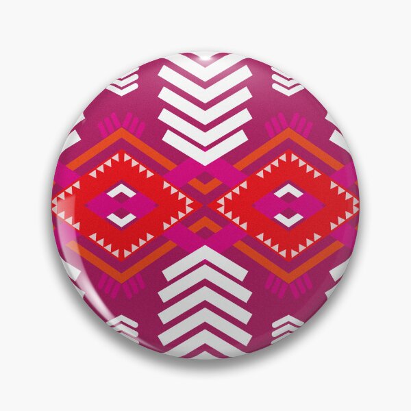 Item preview, Classic fabric design featuring a pink background and geometric patterns. designed and sold by LifeTU.