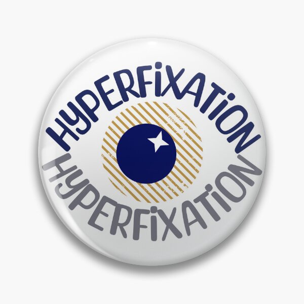 Item preview, Hyperfixation Eye Badge designed and sold by lenalenspod.