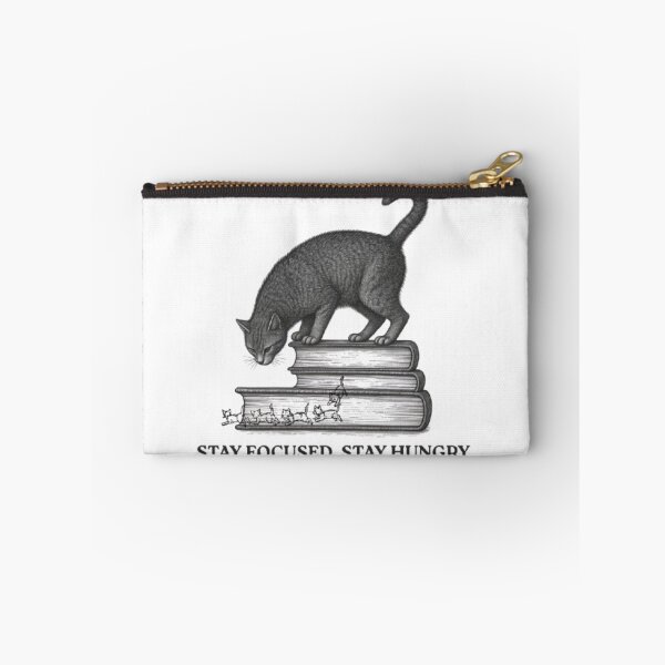 Item preview, STAY FOCUSED STAY HUNGRY. CAT TYPOGRAPHY. designed and sold by TypeMuse.