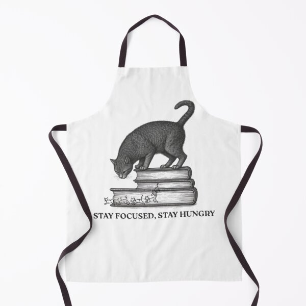 Item preview, STAY FOCUSED STAY HUNGRY. CAT TYPOGRAPHY. designed and sold by TypeMuse.