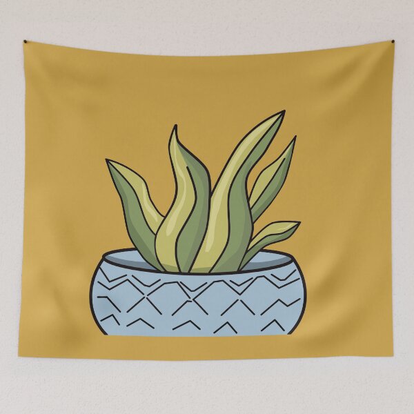 Item preview, Minimalist Aloe Vera Succulent Potted Plant Botanical Art designed and sold by Plookiss.