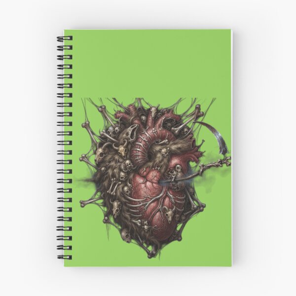 Item preview, Bleeding Heart of Death - Skull Bones Horror Art designed and sold by SKELORRA.