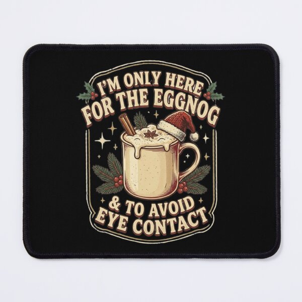 Item preview, Introvert Eggnog Sarcastic Christmas designed and sold by crazydotdesigns.
