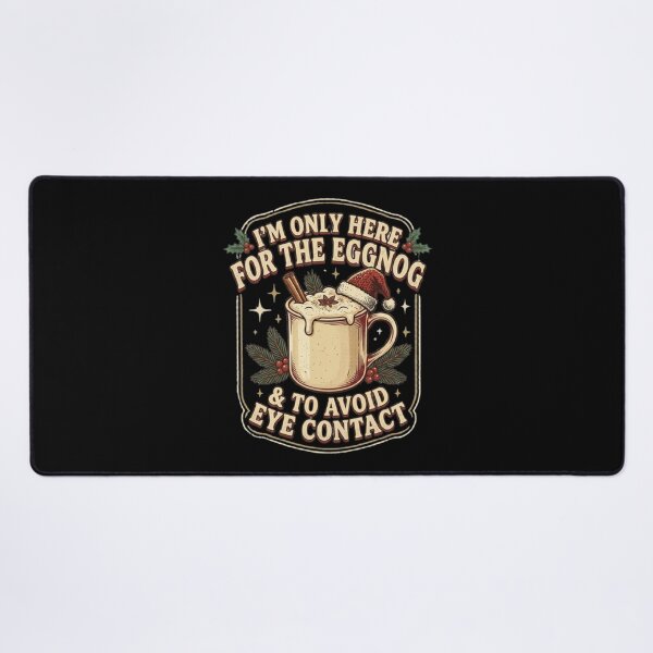Item preview, Introvert Eggnog Sarcastic Christmas designed and sold by crazydotdesigns.