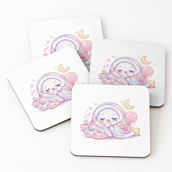 Item preview, Sleepy Cozy Ghost – Soft Pastel Kawaii Bedtime Spirit designed and sold by Sommium .