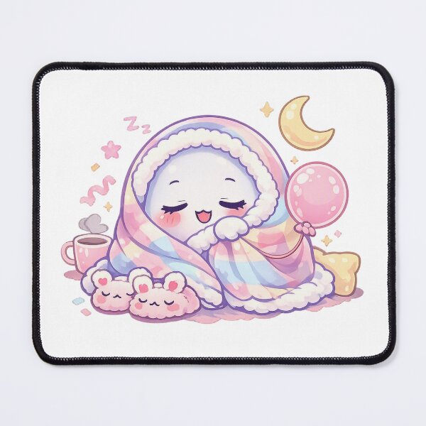 Item preview, Sleepy Cozy Ghost – Soft Pastel Kawaii Bedtime Spirit designed and sold by Sommium .