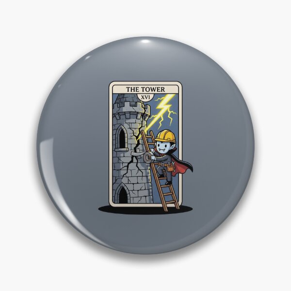 Item preview, Cute Vampire The Tower Tarot Card designed and sold by Rare By Hero.
