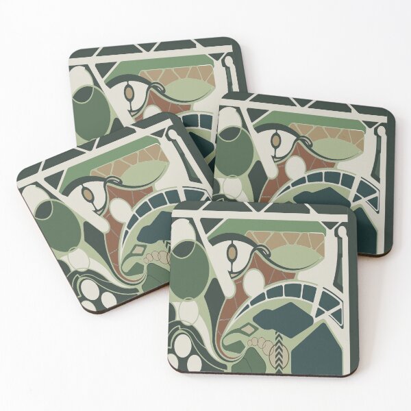 Item preview, vintage abstract art - Green tears designed and sold by JOHN44ART.