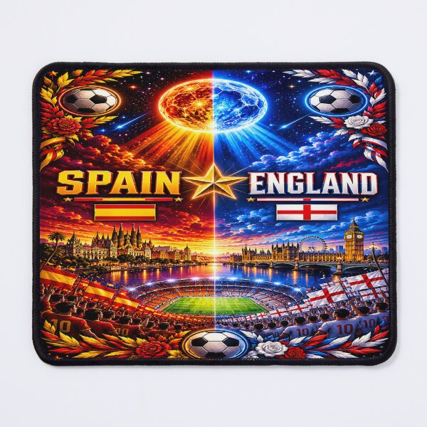 Item preview, Barcelona to London Architectural Horizon Print / england Spain fan celebration art  designed and sold by Nexus Space.