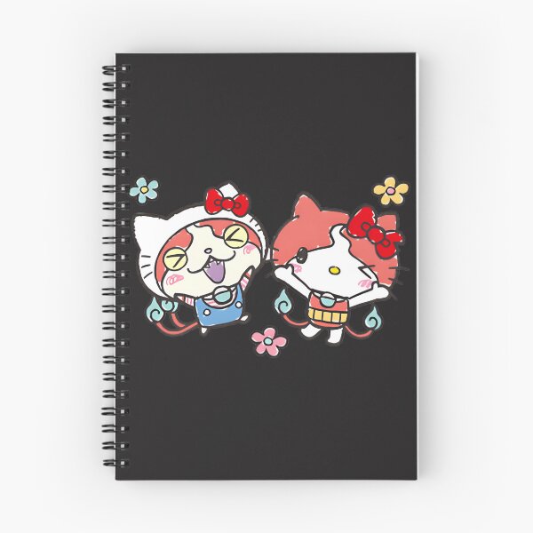 Item preview, Cute Hello Kitty and Jibanyan Inspired Cartoon Character Mashup Design designed and sold by SARaza.