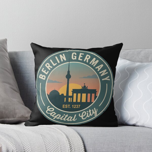 Item preview, Berlin Germany Skyline Retro Badge designed and sold by Travelpeak.