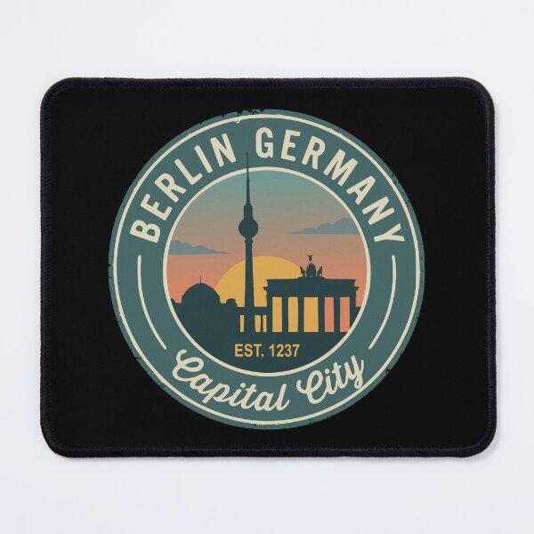 Item preview, Berlin Germany Skyline Retro Badge designed and sold by Travelpeak.