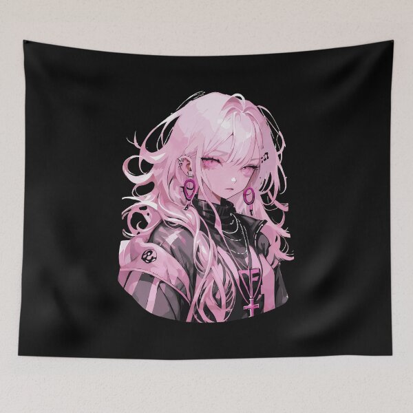 Item preview, Pink Anime Girl Gothic Fashion  designed and sold by sAnupama25.