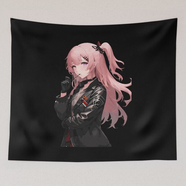 Item preview, Pink Haired Anime Girl Edgy Style designed and sold by utcroissant32.