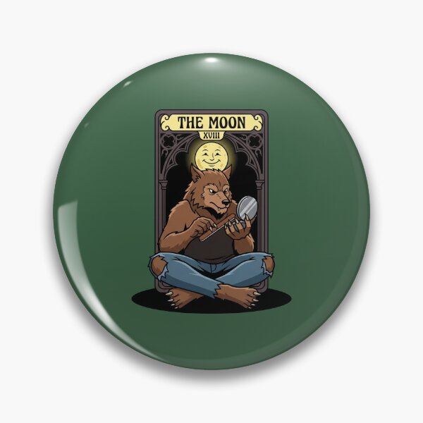 Item preview, The Moon Tarot Card Werewolf designed and sold by Rare By Hero.