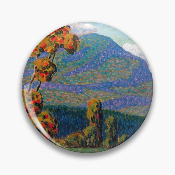 Item preview, Colors of autumn foliage in the mountains alpine landscape painting print by Konrad Mage designed and sold by Jéanpaul  Ferro.