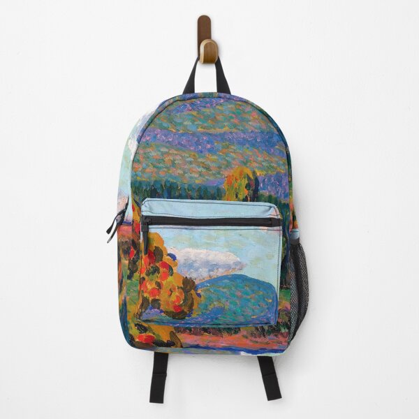 Item preview, Colors of autumn foliage in the mountains alpine landscape painting print by Konrad Mage designed and sold by Jéanpaul Ferro.
