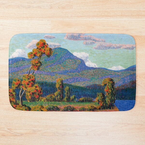 Item preview, Colors of autumn foliage in the mountains alpine landscape painting print by Konrad Mage designed and sold by Jéanpaul  Ferro.