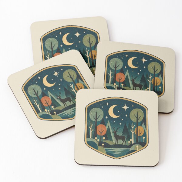 Item preview, Midnight Forest – Deer designed and sold by mellow-koko.
