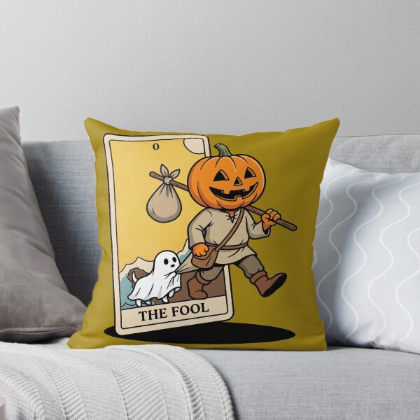 Item preview, The Fool Tarot Card Pumpkin Head designed and sold by Rare By Hero.