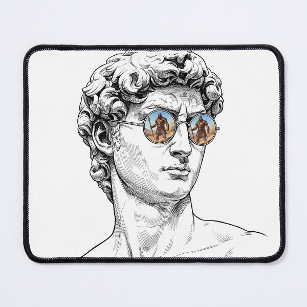 Item preview, Statue of David Goliath Battlefield Sunglasses Reflection designed and sold by Bad-Decisions-Designs.