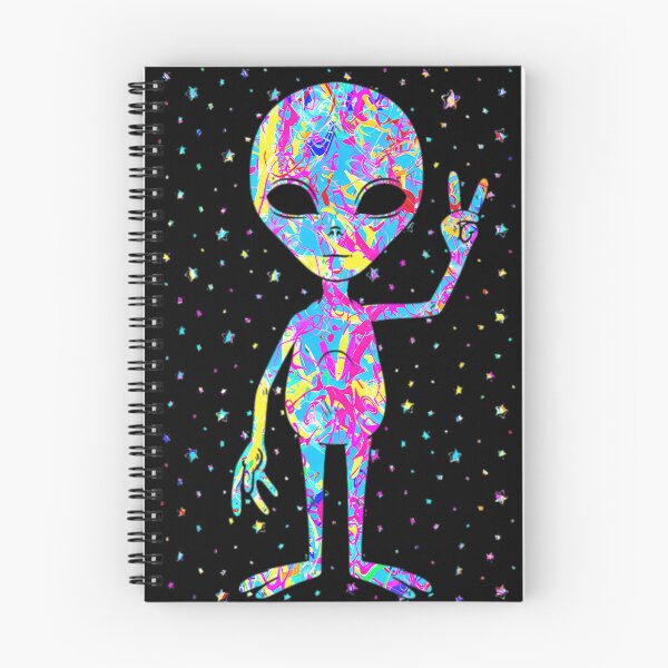 Item preview, Funny Retro Groovy Alien Shirt designed and sold by RetroGalaxies.