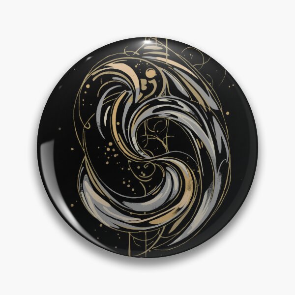 Item preview, Metallic Swirl Abstract Gold and Silver designed and sold by HYPNK.
