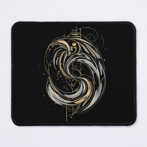 Item preview, Metallic Swirl Abstract Gold and Silver designed and sold by HYPNK.