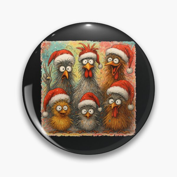 Item preview, Christmas Santa Chicken Crazy Eagerlys Rooster Meme Sweatshirt designed and sold by vetr772.