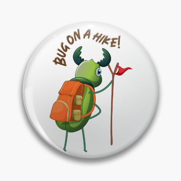 Item preview, Bug On A Hike Cute Beetle Outdoor Adventure designed and sold by DesignByUmza.